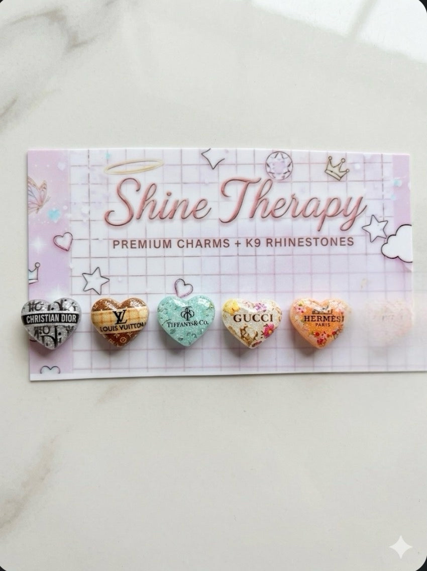 5pc fancy hearts