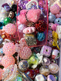 Mystery bubble beads & focal beads (1 scoop )